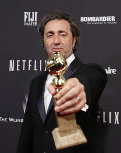 Paolo Sorrentino  con la statuetta