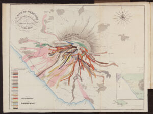 Carta del Vesuvio - colate laviche