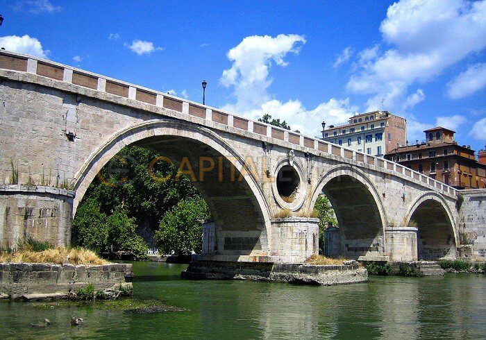 Il ponte di ristoro
Ponte sul Tevere
