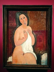 Modigliani - Nudo seduto con camicia