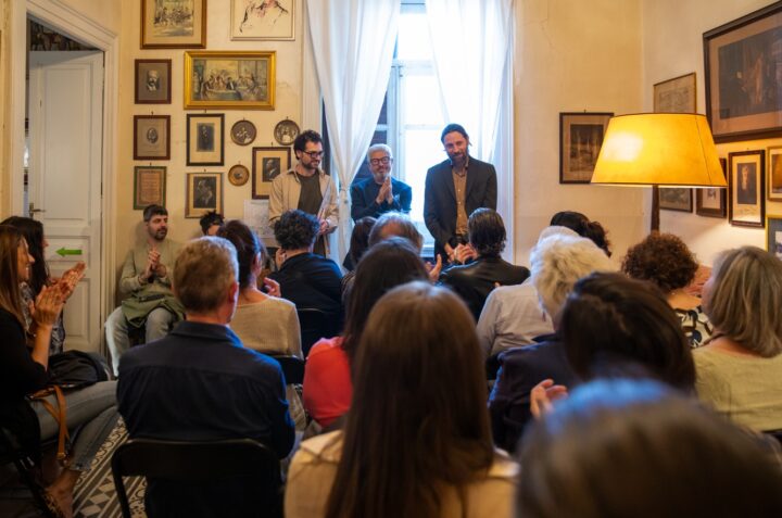 Murolo - da sx Mimmo Matania, Mario Coppeto, Gnut MU Museo Casa Murolo